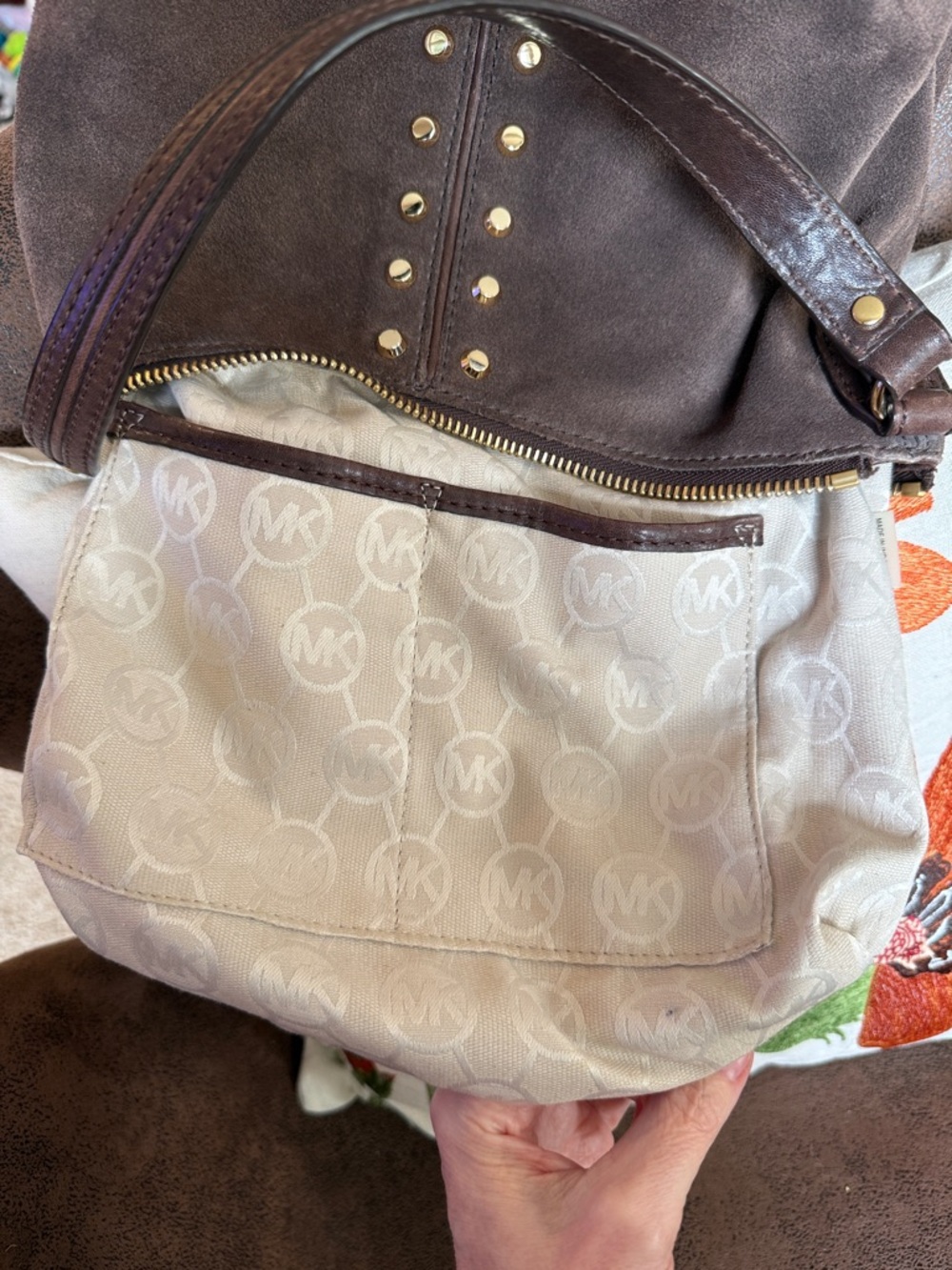 MICHAEL KORS SUEDE BAG - Picture 14 of 15